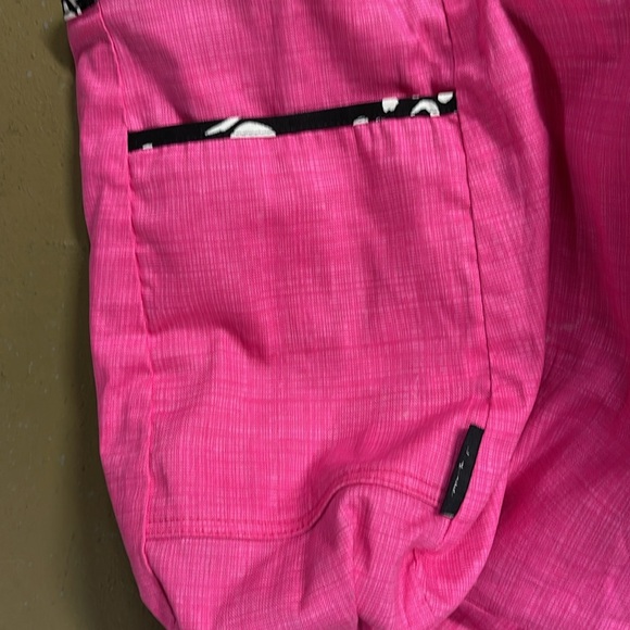 Thirty One Black Floral Brushstrokes Reversible Shoulder Bag Purse - Picture 4 of 10